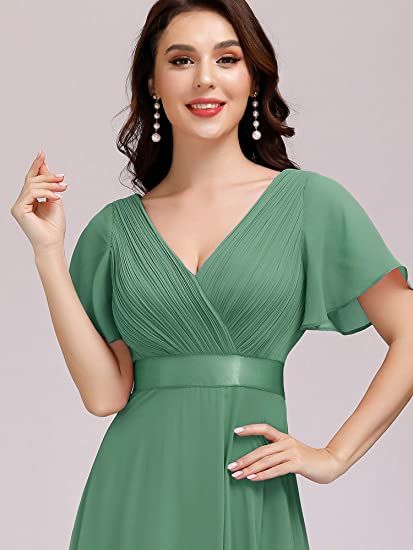 Empire Waist Evening Dress, Empire Waist Bridesmaid Dresses, Beautiful Evening Dresses, Beautiful Bridesmaid Dresses, Fall Wedding Guest Dress, Evening Dress Floor Length, Evening Dresses Plus Size, Ever Pretty, Formal Dresses Short