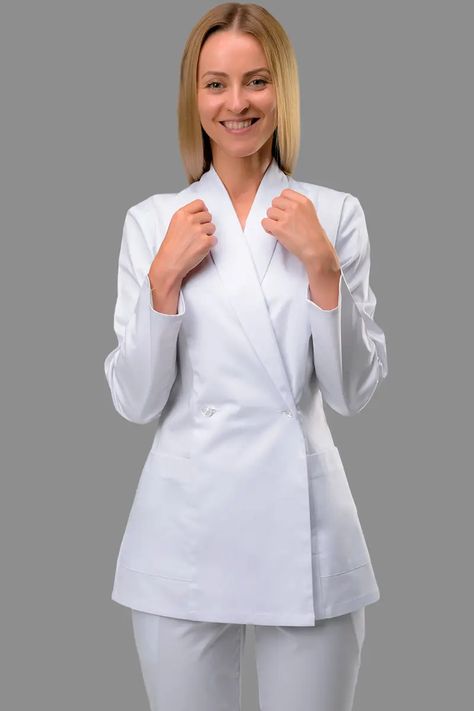 Lab Coat Fashion, Nursing Scrubs Outfits, Dental Uniforms, Medical Scrubs Fashion, Scrubs Nursing Uniforms, Stylish Scrubs, Medical Fashion, Medical Scrubs Outfit, Doctor Outfit