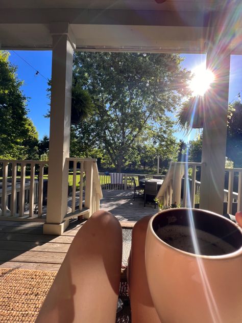 Coffee On The Porch, Early Sunrise, Morning Journal Prompts, Sunrise Coffee, Early Morning Coffee, Morning Journal, Morning Mood, Morning View, Morning Sunrise