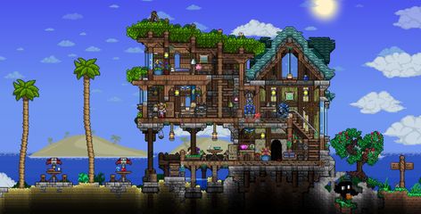 Terraria Castle, Terrarium Base, Terraria Tips, Terraria House Ideas, Terraria House Design, Base Building, Building Games, Minecraft Architecture, Terraria