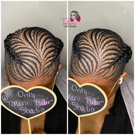 Fish Bone Hair Styles, Fish Bone Hairstyles Plaits, Small Lines Hairstyle, Freehand Hairstyle For Black Women, Free Hand Plaiting Natural Hair, Cornrow Updo On Natural Hair, Free Hand Hairstyles, Cornrow Updo, Cornrows Natural