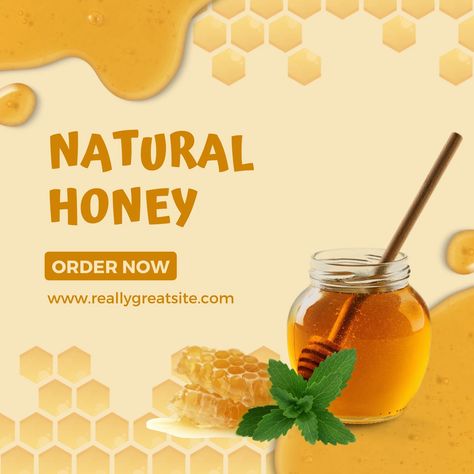 Templates Honey Poster Design, Honey Poster, Logo Bee, Lady Logo, Bottle Label Design, Post Instagram, Natural Hair Braids, Natural Honey, Instagram Post Template