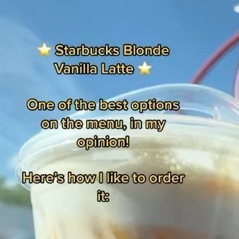 Starbucks Drinks Videos! ✨ on Instagram: "Starbucks blonde vanilla latte! ✨ - Credit : phen.rides on tt - *We’re not sure if the drinks we post are still continued, we just love to show how they’re made! - 🎈FOLLOW @starbucksdrinksig FOR MORE🎈 - tags; #starbucks #latte #vanilla #caramel #starbucksdrinks #secretmenu #starbuckscoffee #trending #starbucksbarista #reels #reelsinstagram" Iced Blonde Vanilla Latte Starbucks, Starbucks Blonde Espresso Drinks, Starbucks Blonde Vanilla Latte, Starbucks Drinks Videos, Starbucks Latte, Starbucks Barista, Vanilla Caramel, Starbucks Drinks Recipes, Vanilla Latte