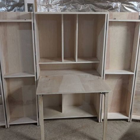 Hidden in plain site craft area/office desk - RYOBI Nation Projects Craft Desk For Small Spaces, Hidden Craft Area, Diy Murphy Craft Table, Crafting Cabinet With Table, Diy Craft Armoire With Fold Out Table, Craft Wardrobe Storage, Craft Cabinet With Fold Out Table, Diy Dreambox Craft Storage Ikea, Diy Craft Cabinet With Fold Out Table