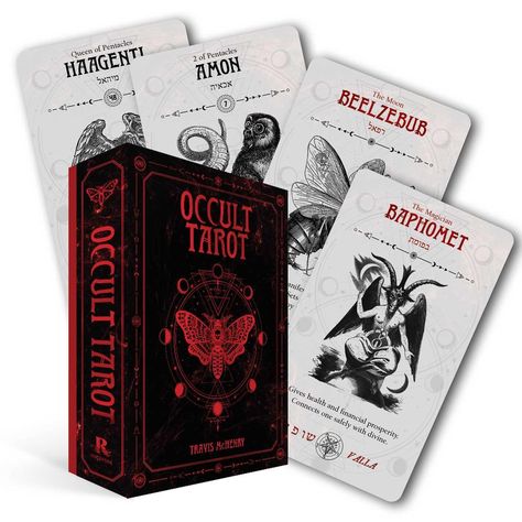 Occult Tarot: McHenry, Travis: 9781925924213: Amazon.com: Books First Tarot Deck, Occult Tarot, Ancient Demons, Key Of Solomon, Mystic Arts, Divination Cards, Tarot Book, Cards Deck, Tarot Cards Art