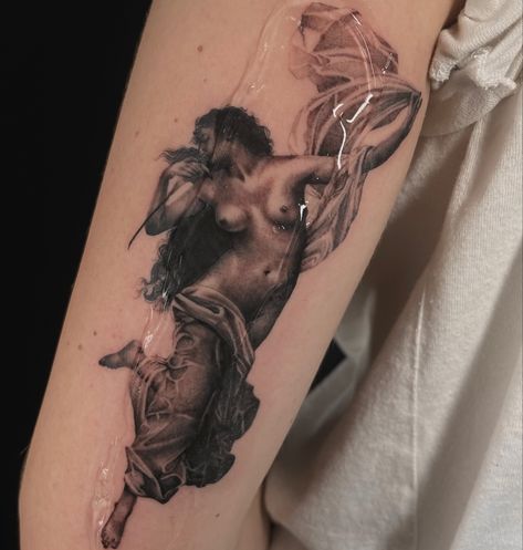 Realism Sleeve, Hecate Tattoo, Michelangelo Tattoo, Micro Realism Tattoo, Aa Tattoos, Micro Realism, Elbow Tattoos, Incredible Tattoos, Divine Energy