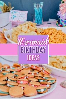 Gwen's Mermaid Birthday Party | JAMIE ERICKSEN Mermaid Charcuterie Board, Old Mermaid, Drink Floaties, Kids Bop, 5 Balloons, Food Signs, Mermaid Theme Party, I Failed, Dream Party