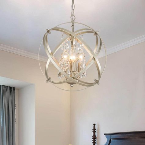 Enliven and uplift your room with this effulgent chandelier. Antique bands swirl around stunning crystals and 4 candelabra bulbs for a glimmering and incandescent accent for any space in need of ambient illumination. Modern and beautiful light is suitable for any kind of room design. Closet Chandelier Walk In, Chandelier Above Bathtub, Master Bath Chandelier, Bathroom Chandelier Lighting, Chandelier Over Tub, Bath Chandelier, Closet Light Fixtures, Bathroom Chandelier, Chandelier Antique