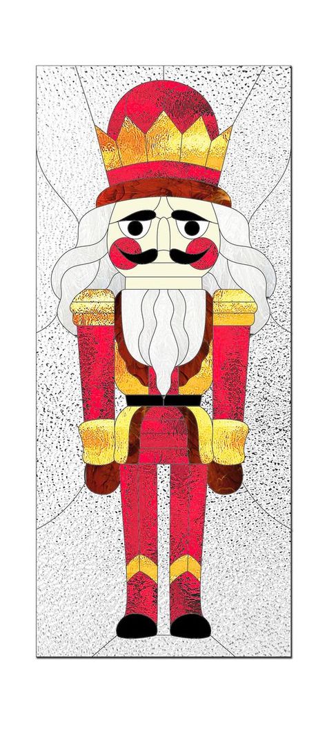 Tiffany Art, Stained Glass Pattern, Stained Glass Christmas, Stained Glass Crafts, Glass Pattern, Stained Glass Designs, Nutcracker Christmas, Stained Glass Patterns, Holiday Themes