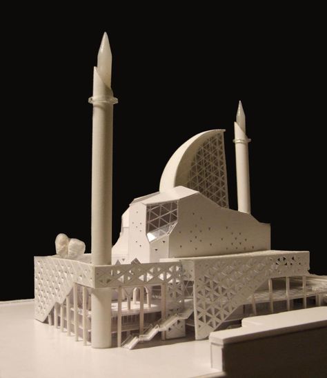 Rifat Alihodzic, Prishtina Central Mosque Competition Design, Prishtina, Kosovo, 2013 Mosque Modern, Prishtina Kosovo, Mosque Design Islamic Architecture, Central Mosque, Conceptual Model Architecture, Interior Design Layout, Mosque Design, Art Gallery Interior, Architectural Sculpture