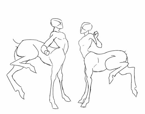 Centaur Outfit Design, How To Draw A Centaur, Centaur Base, Centaur Deer, Creature Drawings, Mythical Creatures Art, Creature Concept Art, Anatomy Art, Art Poses