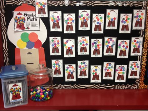 fact fluency gumball theme. i love! Math Display, Math Motivation, Gumball Art, Maths Display, Learning Multiplication, Multiplication Tables, Learn Math, Division Facts, Math Fact Fluency