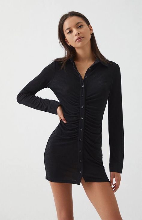 Classic Wardrobe Essentials, Next Dresses, Long Romper, Button Front Dress, Classic Wardrobe, Button Down Dress, Long Sleeve Romper, Stylish Fashion, Womens Activewear