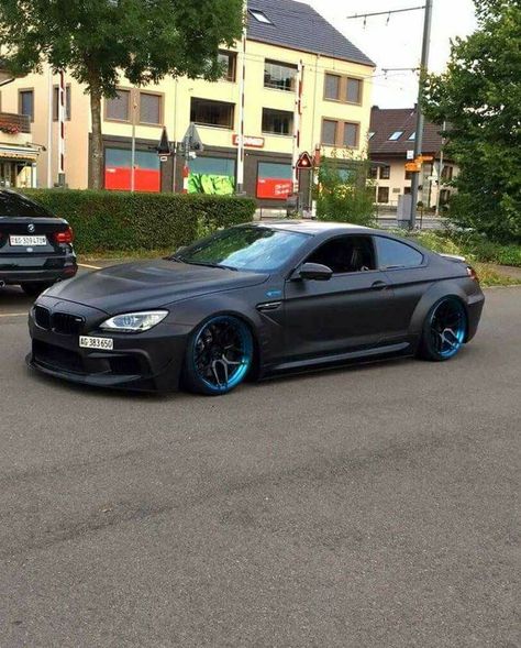 Gtr Car, Bmw M6, Bmw Series, Stance Nation, Air Ride, Bmw Cars, Luxury Cars, Dream Cars, Matte Black