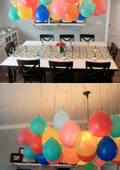 balloon decorations without helium. Smart since there is a global helium shortage cheap easy party decor Balloon Decorations Without Helium, Cheap Party Decorations, Ballon Party, Idee Babyshower, Diy Balloon Decorations, Easy Parties, Event Decoration, Festa Party, Balloon Diy