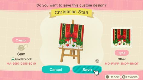 Acnh Christmas Flag Design, Animal Crossing Christmas Stall, Acnh Christmas Stall Design, Acnh Christmas Stall, Christmas Codes Acnh, Animal Crossing Christmas Codes, Acnh Christmas Flag, Christmas Acnh, Acnh Christmas Code