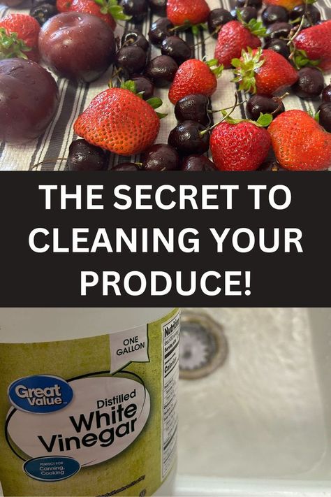 Do you wash your produce before eating it? I used to only rinse my apples or pears with a little water and then bite into them. For blueberries and grapes, I would put them in a colander and rinse them with cold water. While that was a good start, it wasn’t enough to really clean my fruit. I changed the way I wash my fruits and vegetables. Now I use a vinegar and water solution to clean almost all of my produce that I bring home from the store. Using Vinegar To Clean, Grape Vinegar, Aloe Vera Benefits, Vinegar Rinse, How To Wash Vegetables, Vinegar Cleaning, Health Heal, Vinegar And Water, Distilled White Vinegar