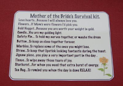 Mother of the bride survival kit Bride Gift Basket, Bride Kit, Bride Survival Kit, Wedding Survival Kits, Wedding Shower Brunch, Mexican Bridal Showers, Bridal Headpiece Vintage, Wedding Emergency Kit, Survival Kit Gifts