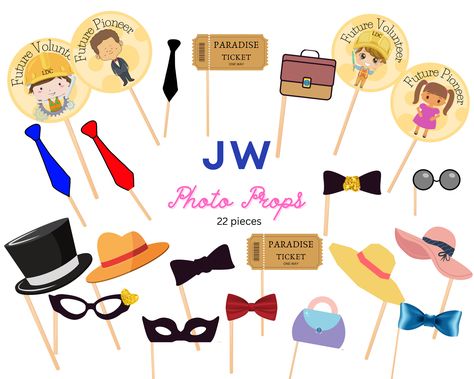 Jw Photo Booth Ideas, Caleb Y Sophia, Pioneer Activities, Pioneer School Gifts Jw, Goodbye Party, Elderly Gift, Pioneer School Gifts, Jw Pioneer Gifts, Jw Pioneer