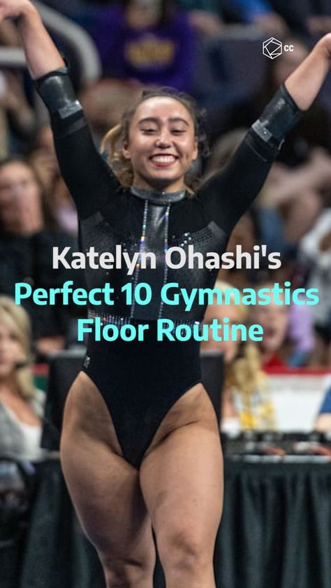 Katelyn Ohashi Video Floor, Gymnastics Floor Routine, Famous Gymnasts, Ucla College, Hips Workout, Cowboy Nation, Team Usa Gymnastics, Katelyn Ohashi, Alina Kabaeva