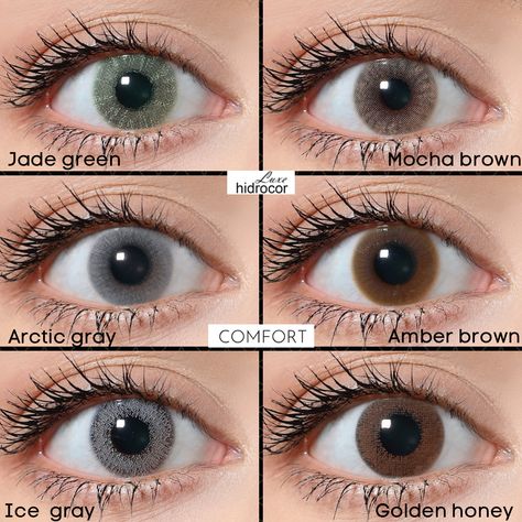 Lens Colour For Fair Skin, Lens For Indian Skin Tone, Lenses Eye For Indian Skin, Eye Lense Colour, Hazel Eye Contacts, Natural Eye Lens Colour, Softlens Eye Grey, Contact Lenses For Brown Eyes, Eye Lens Colour