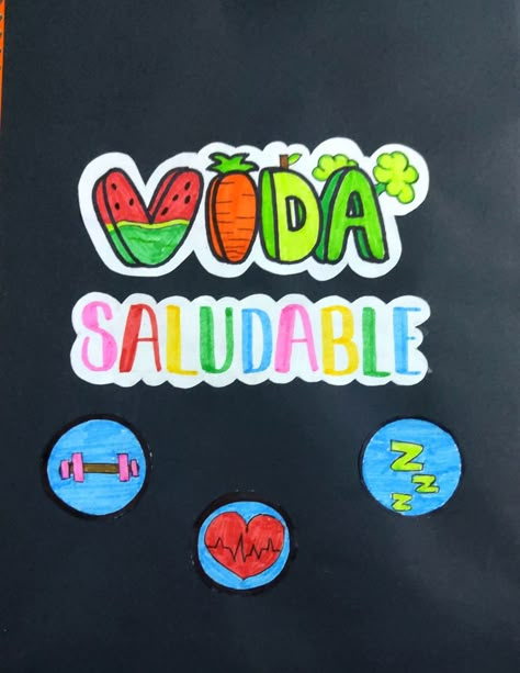 Vida saludable Notebook Art, Bullet Journal School, 1st Day Of School, 1st Day, Bullet Journal Doodles, Journal Doodles, School Days, Crochet Clothes, Healthy Life