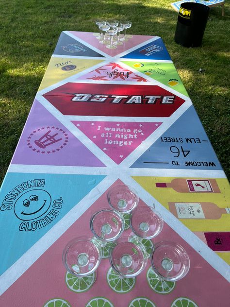 Champagne Pong, Pong Table, Party Inspo, Valley View, Grad Party, Champagne Glasses, Grad Parties, Wine Glass, Party Ideas