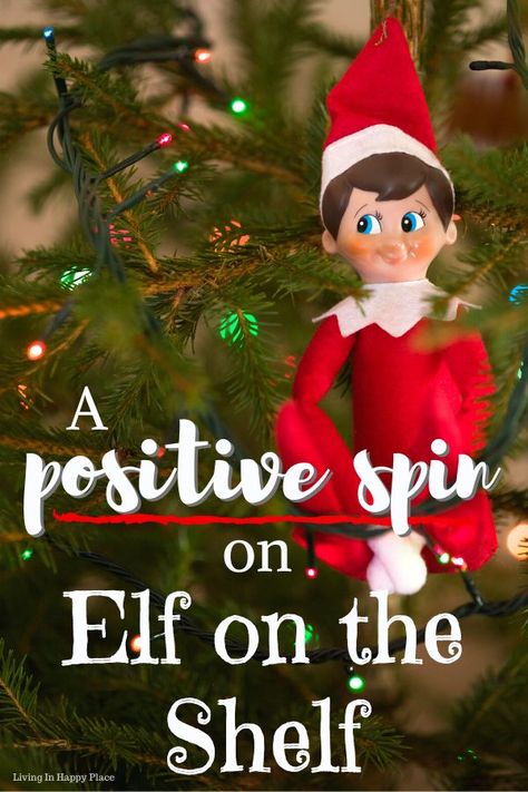 Try this Elf on the shelf alternative as a kinder, more positive spin on Elf on the Shelf! If you don't like Elf on the Shelf because of his constant, watchful eye, you have to check out this alternative with a positive twist! This reinvented elf idea uses the same standard scout elf in a kind, fun way that is in line with positive parenting.  Let the kids enjoy the elf tradition with kindness and FUN- not judgment! #elfontheshelfalternative #elfontheshelf #christmas #elf #livinginhappyplace Toddler Boy Elf On The Shelf Ideas, Elf On The Shelf Alternative, Scout Elf Ideas, Elf On The Shelf Kindness Activities, Elf On Strike, Shelf Alternative, Elf Idea, Shelf Elf, Fun Christmas Activities