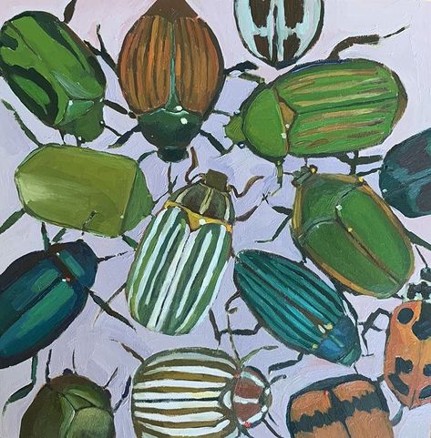 Bug Aesthetic Drawing, Bug Art Aesthetic, Green Bug Aesthetic, Isopod Illustration, Bug Widgets, Bugs Aesthetics, Bug Background, Bugs Aesthetic, Bugs Painting