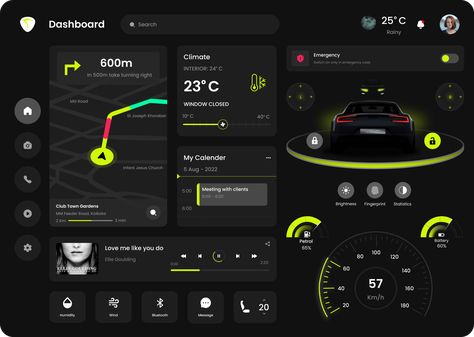 Car Ui Design, Car Dashboard Design, Web Design Websites, Car Ui, Autonomous Vehicle, Dashboard Ui, Car Themes, Brand Studio, Dashboard Design