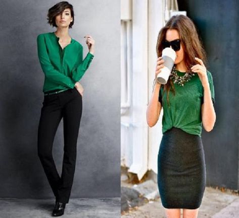 Cómo combinar una blusa verde - Blusa verde con negro o verde oscuro Outfits Con Jeans, Outfits Casuales, Festival Outfits, All About Fashion, Casual Style, Leather Pants, Personal Style, Outfit Inspirations, Street Style