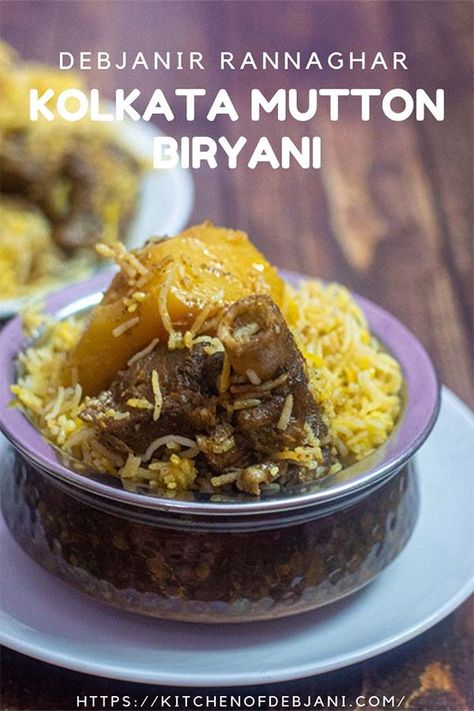 Kolkata Mutton Biryani step by step recipe with pictures from Debjanir Rannaghar #biryani #kolkata #kolkatabiryani #muttonbiryani #recipe #foodblogger #foodbloggerrecipe #indianfood Kolkata Mutton Biriyani, Kolkata Biryani Recipe, Kolkata Biryani, Mutton Biriyani, Bengali Recipes, Mutton Biryani, Biryani Rice, Paneer Dishes, Indian Rice Recipes