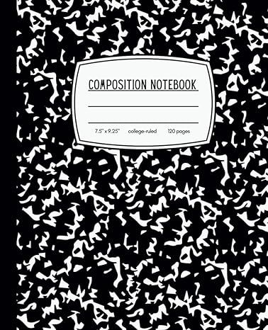 Marble Composition Notebook: School Supplies College Ruled Paper | Black and White | 120 Pages | 7.5"x9.25" | Matte Finish Cover School Supplies College, Ed Books, College Ruled Paper, Reading Stickers, Composition Notebook Covers, Notebook School, Composition Notebooks, Digital Writing, College School Supplies