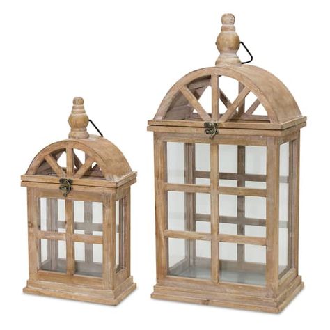 Silver Color Palette, Floor Lantern, Decorative Lanterns, Glass Lanterns, Wooden Lantern, Geometric Floor, Wood Lantern, Easy Candles, Wooden Lanterns