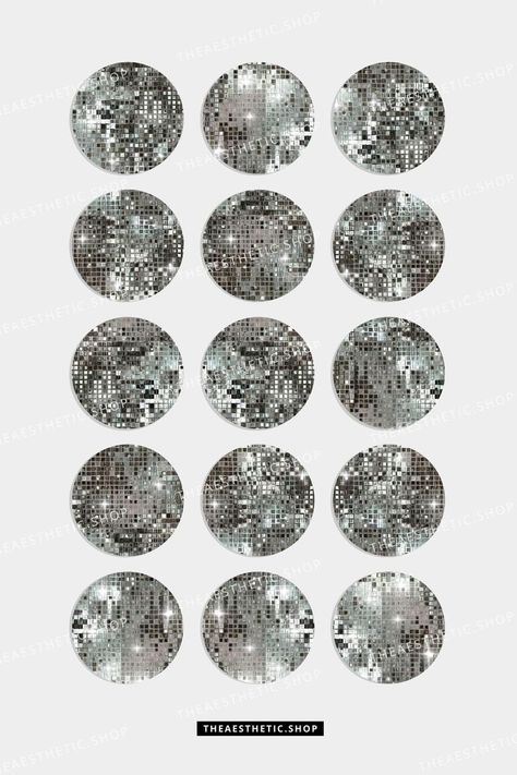 Globe Aesthetic, Disco Ball Aesthetic, Disco Ball Party, Ig Icons Highlights Aesthetic, Ball Aesthetic, Different Design Styles, Ball Party, Aesthetic Shop, Instagram Help