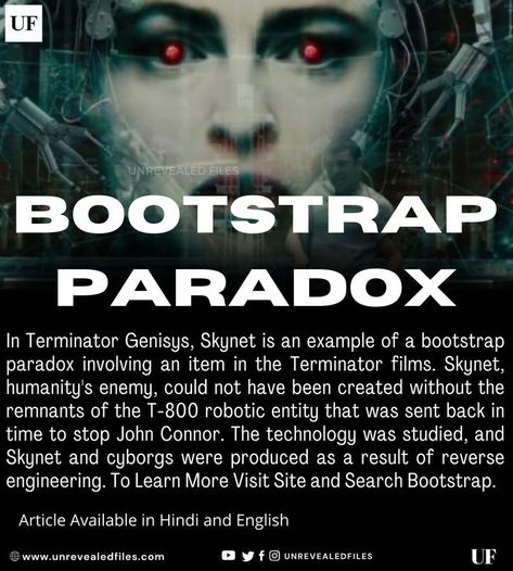 Bootstrap Paradox, Skynet Terminator, Terminator Genisys, John Connor, Reverse Engineering, Hindi And English, The Terminator, Kuantan, Dope Art