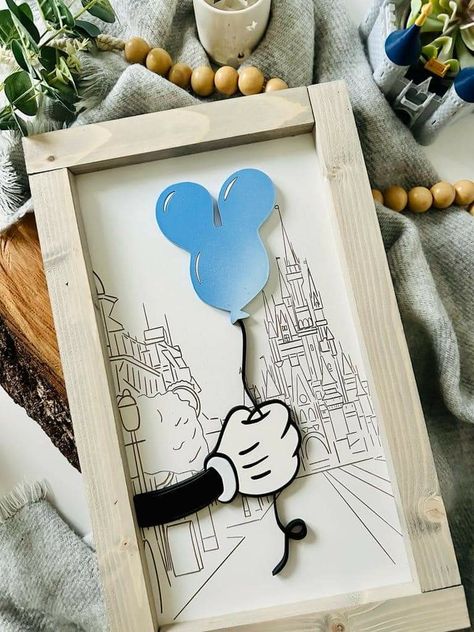 Disney Signs Diy, Diy Disney Room Decor, Subtle Disney Bedroom, Disney Home Sign, Diy Disney Decor, Disney Office, Adult Disney Bedroom, Diy Disney, Disney Bathroom