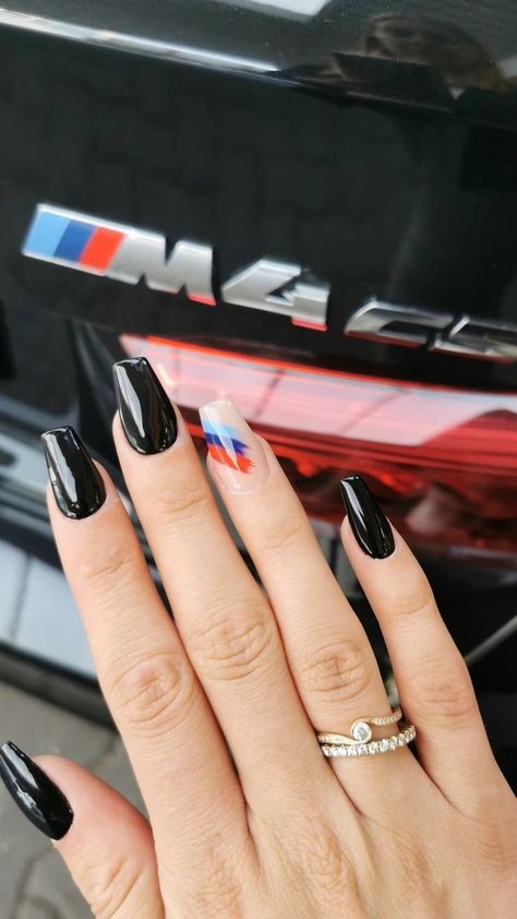 Bmw Nails Design, Bmw Nails, Car Nails, Summer Nails Colors Designs, Nails Heart, Graduation Nails, Diy Acrylic Nails, Subtle Nails, Nails Easy