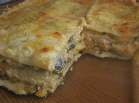 Poblano Lasagna, Corn And Poblano, No Boil Lasagna, Southwestern Recipes, Stuffed Anaheim Peppers, Stuffed Poblano Peppers, Lasagna Recipe, Fresh Corn, International Recipes