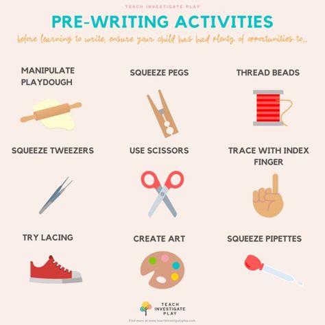 Prewriting Skills, Occupational Therapy Kids, Preschool Fine Motor Activities, Occupational Therapy Activities, Fine Motor Activities For Kids, Pre Writing Activities, Preschool Fine Motor, Teaching Toddlers, Preschool Writing