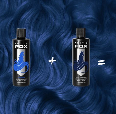 Bleaching Dark Hair, Artic Fox Hair, Fox Hair Dye, Hair Color Swatches, Arctic Fox Hair Dye, Best Haircuts For Women, Navy Blue Hair, Dyed Hair Blue, Arctic Fox Hair Color