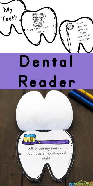 Teaching kids to take care of their teeth is an important topic for toddlers, preschoolers, kindergartners, grade 1, and grade 2 students. Children need to understand the importance of brushing their teeth twice a day, of eating healthy foods while limiting lots of sugar, eating health foods to grow strong bones, and visiting the dentist to get regular cleanings. This free printable Dental Health Emergent Reader is a great tool to use with kids for a health unit, letter t is for teeth weekly the Tooth Fairy Teeth Counting, Dental Health Activities Kindergarten, Preschool Dental Health Activities Free Printables, Dental Crafts For Toddlers, Dental Week Activities For Toddlers, Healthy Teeth Activities For Kids, Dental Health Crafts For Toddlers, Dental Activities For Kids, Teeth Activities