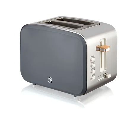 Swan Swan 2 Slice Nordic Toaster - Wayfair Canada Stainless Steel Toaster, Deep Fryers, Cooks Air Fryer, Countertop Oven, Bar Displays, Cord Storage, Waffle Maker, St Augustine, Leather Shops