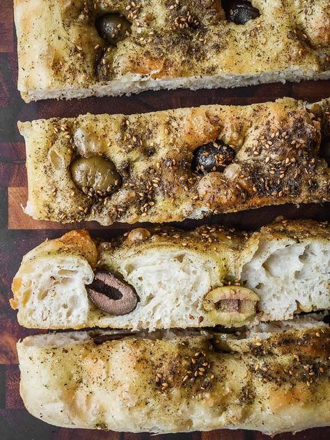 Turkish Eggs, Foccacia Bread, Homemade Baked Bread, Focaccia Bread Recipe, Knead Bread Recipe, Focaccia Recipe, Yeast Breads, Bread Art, Za Atar