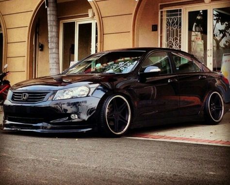 8th Gen Honda Accord Sedan custom #Honda #Accord #BoB #BlackOnBlack Honda Accord 2008 Modified, 8th Gen Accord, Honda Accord Custom, Honda Accord V6, 2011 Honda Accord, Car Modified, Honda Accord Sport, Honda Accord Coupe, Honda Accord Ex