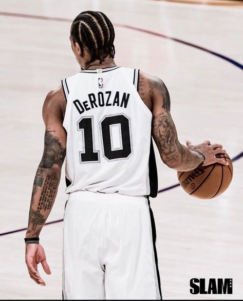 Demar Derozan Braids, Demar Derozan Tattoo, Nba Braids, Nba Moments, Ybn Nahmir, Boxing Training Workout, Cornrow Hairstyles For Men, Demar Derozan, Texas Sports