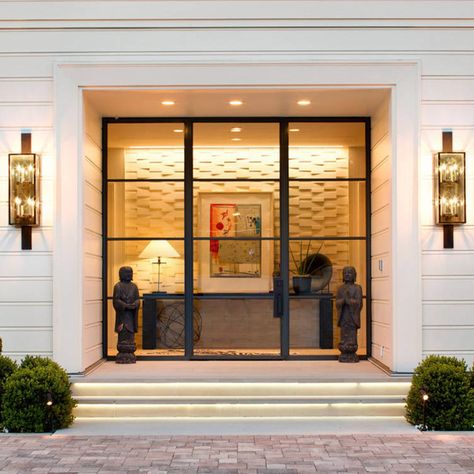 Shop Modern Steel French Doors at Gloryirondoors | Gloryirondoors French Doors With Sidelights, Doors With Sidelights, Single French Door, Door With Sidelights, Steel French Doors, Iron Entry Doors, Heavy Duty Hinges, Door Sweep, Pivot Doors