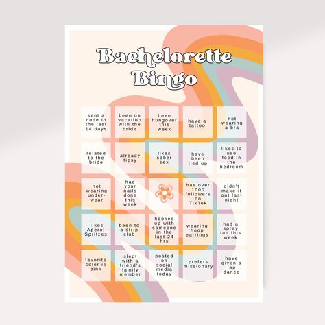 is a fun and interactive way to celebrate the bride-to-be. With 25 unique and hilarious bingo cards, you're sure to have a blast playing this game with your friends and#fontinspiration #copyandpastefonts #typographylove #designresources #fontobsessed Bachelorette Bingo, 70s Bachelorette, Copy And Paste Fonts, Disco Bachelorette Party, Retro Bachelorette, Bachelorette Party Game, Disco Bachelorette, Cute Text Symbols, Trendy Fonts