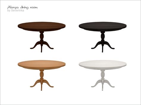 Big round table for 6 persons in a classic style. Found in TSR Category 'Sims 4 Dining Tables' Sims 4 Cc Furniture Kitchen Table, Round Dining Table Sims 4 Cc, Sims 4 Cc Long Dining Table, Sims4 Dining Table, Sims 4 Cc Table Dining, Sims 4 Dinner Table Cc, The Sims 4 Cc Objects Dining Room, Dining Painting, Circle Dining Table