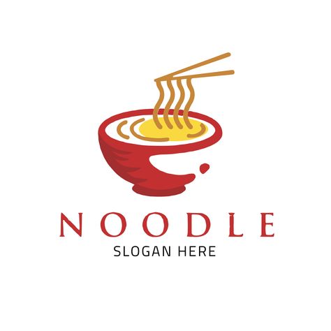 Noodle Logo Design, Noodles Logo, Noodle Logo, Punch Needling, Chinese Noodles, Punch Needle, Service Design, Noodles, Color Palette